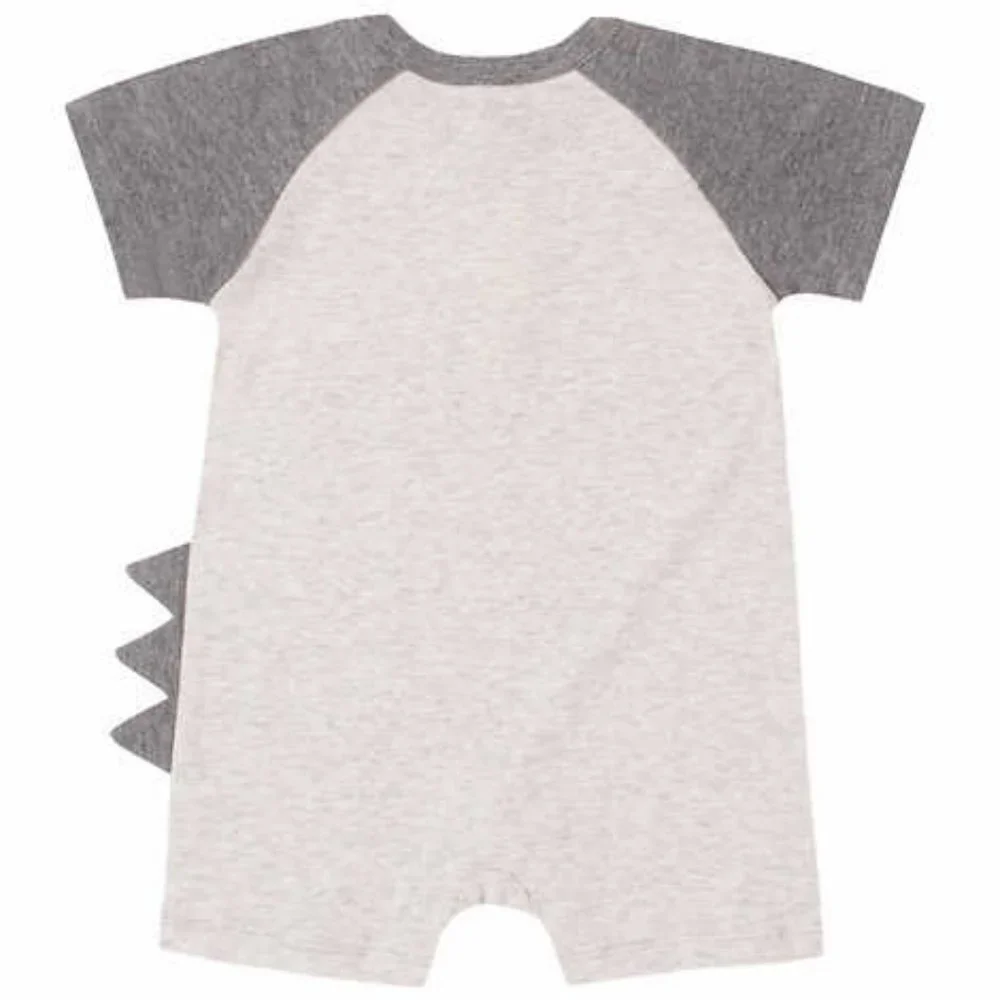 NWT Set of 2 Dinosaur-themed 100% Cotton Infant Rompers 18M